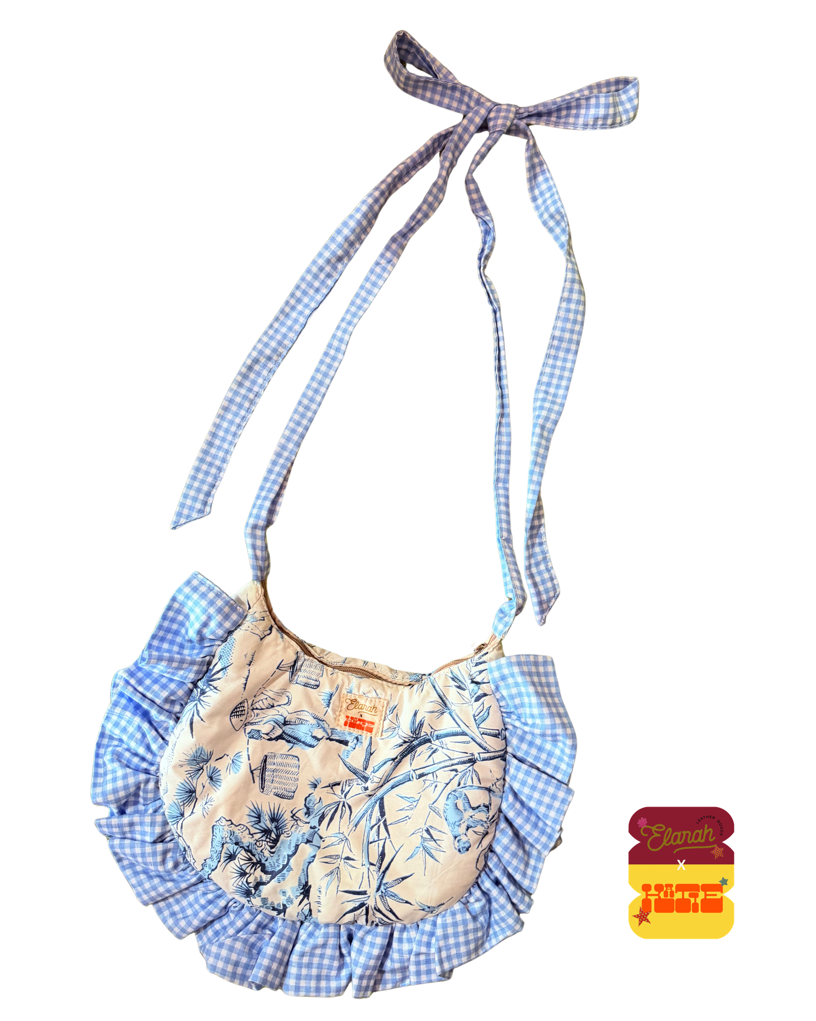 Delft Gingham Ruffle