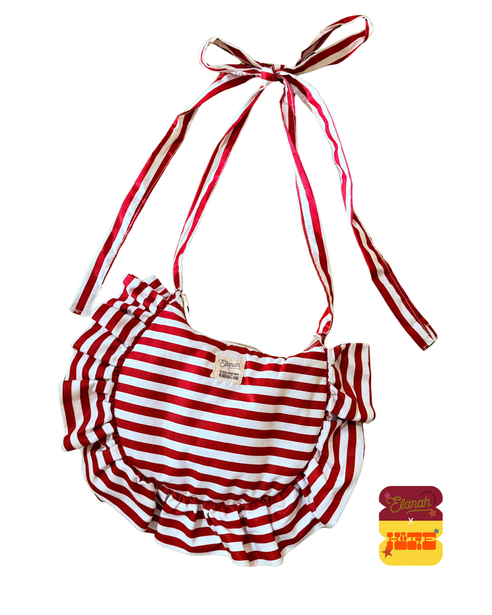Dark red Ruffle